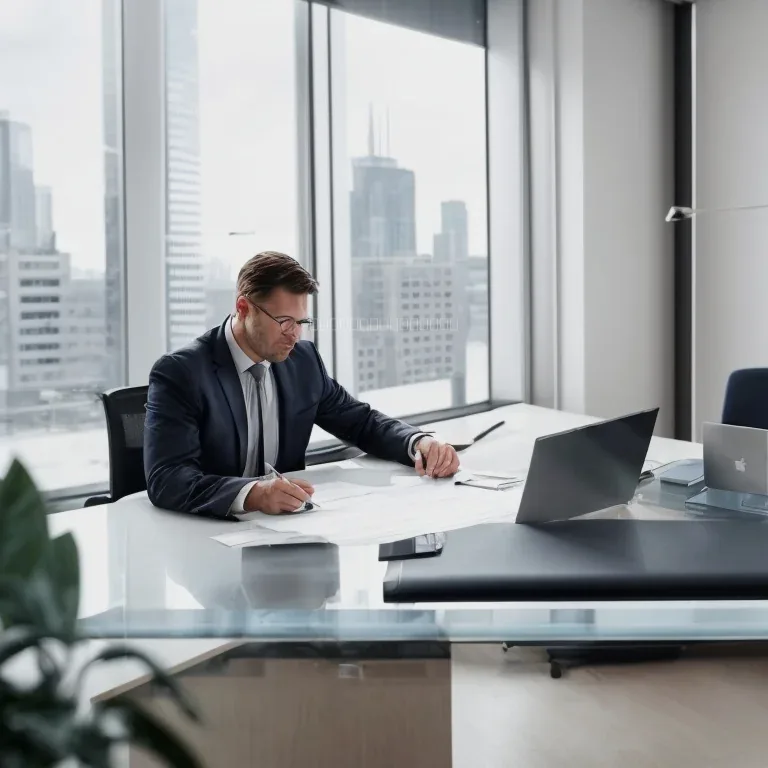 Legal documents and property keys on a desk
