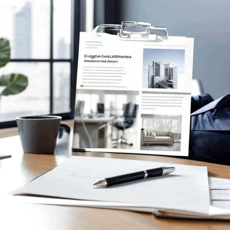 Legal document review on a desk